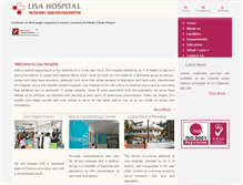 Tablet Screenshot of lisahospital.com